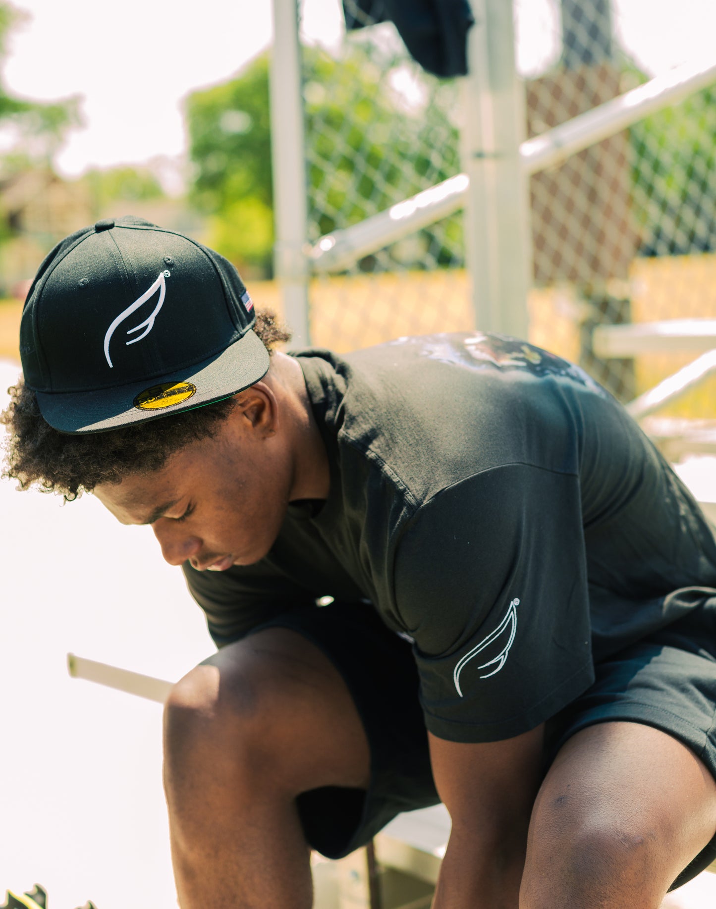 Fam - Angel Wing Snapback - Black