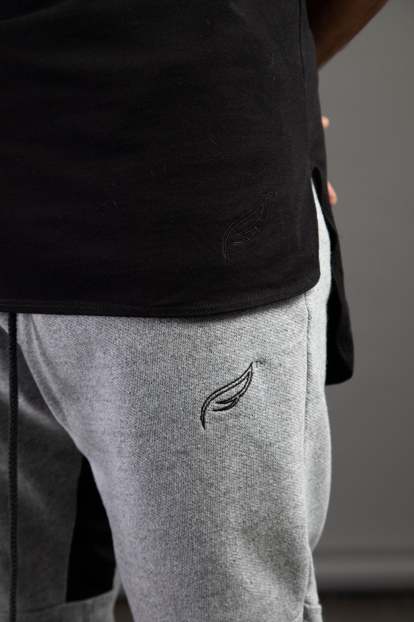 Cut and Sew Joggers - Grey