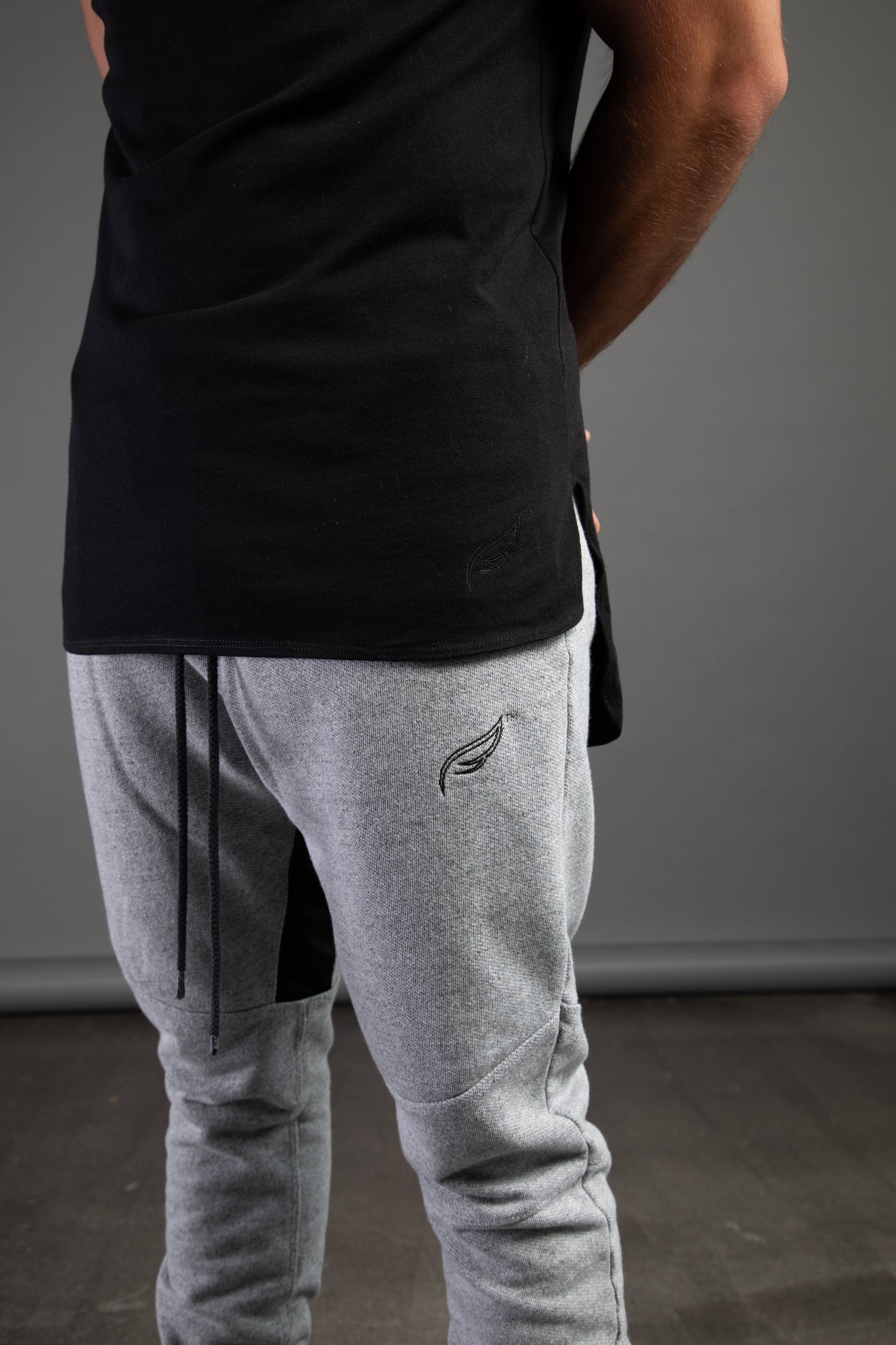 Cut and Sew Joggers - Grey