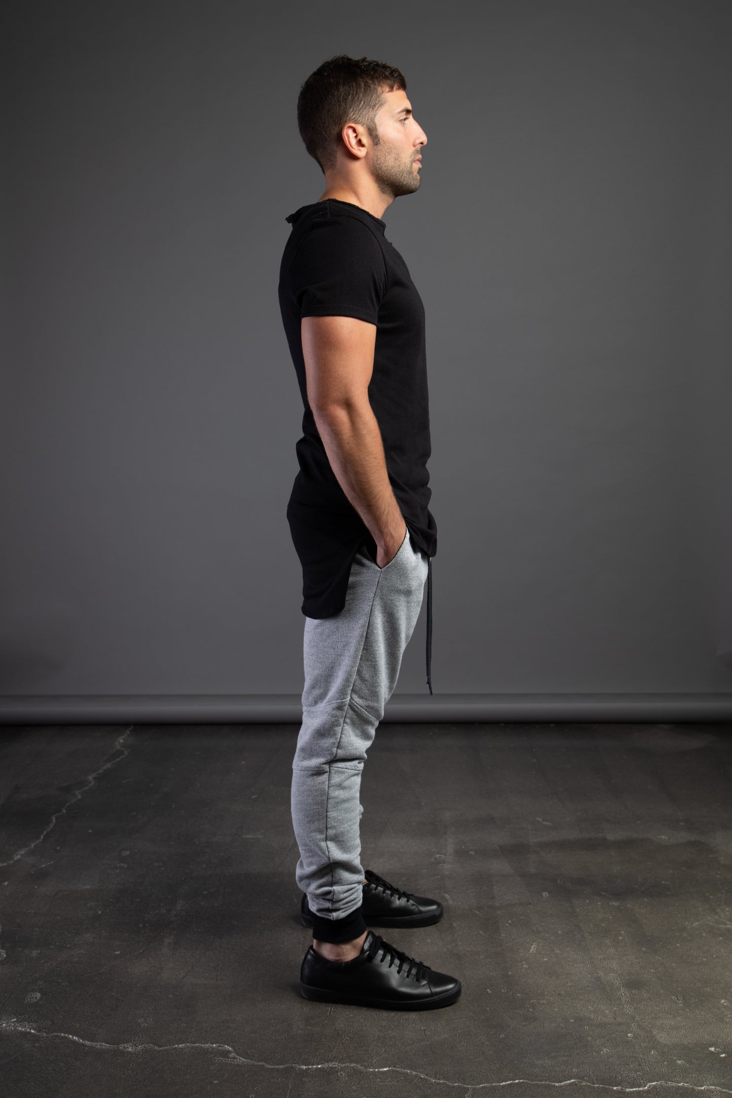 Cut and Sew Joggers - Grey