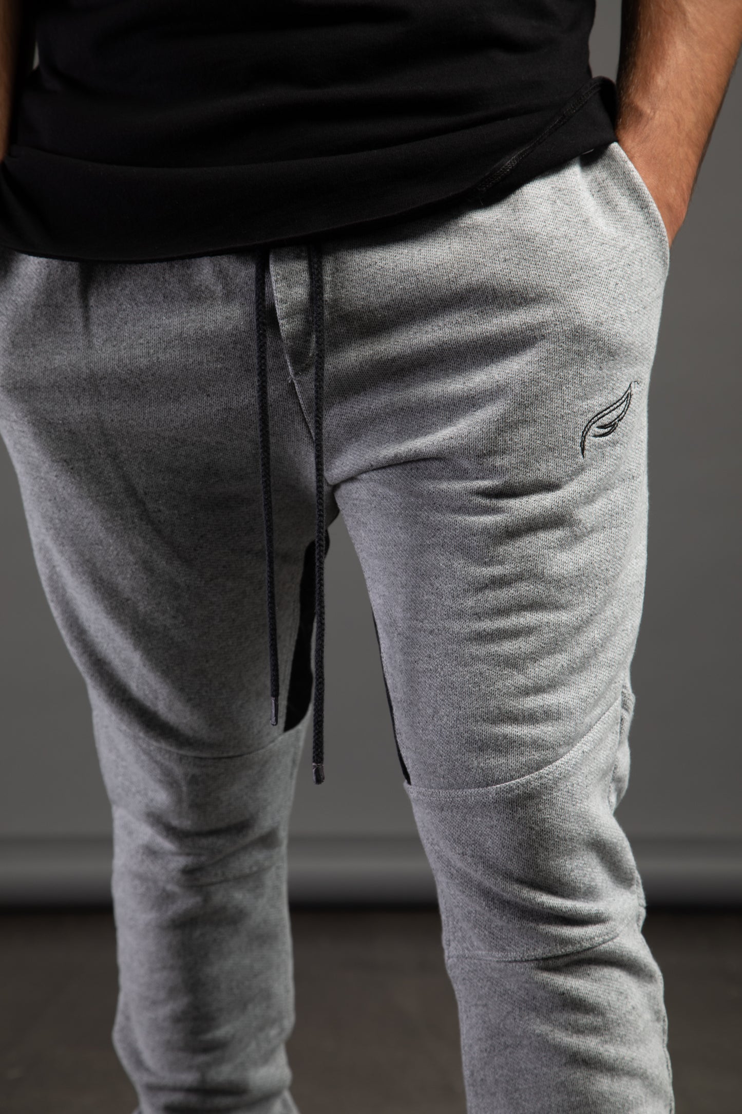 Cut and Sew Joggers - Grey