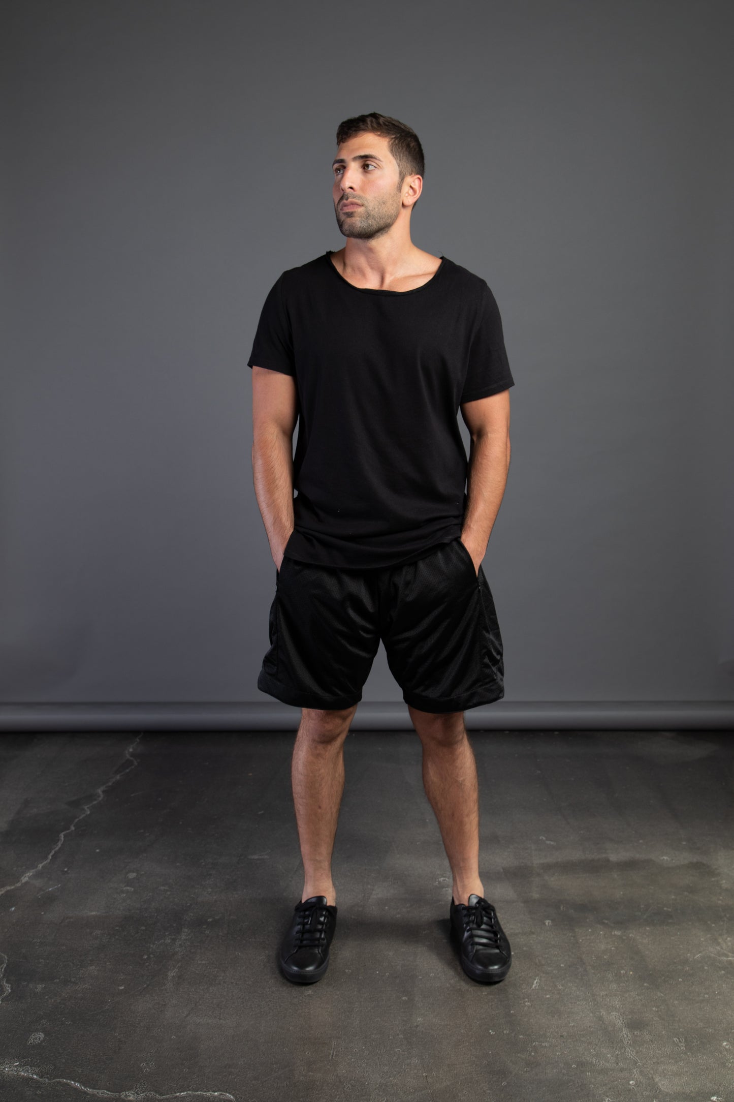 Cut and Sew - "All Day" Ball Shorts - Black