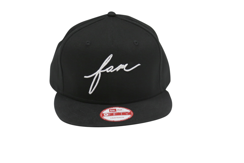Fam Script Logo New Era 9Fifty Snapback Hat