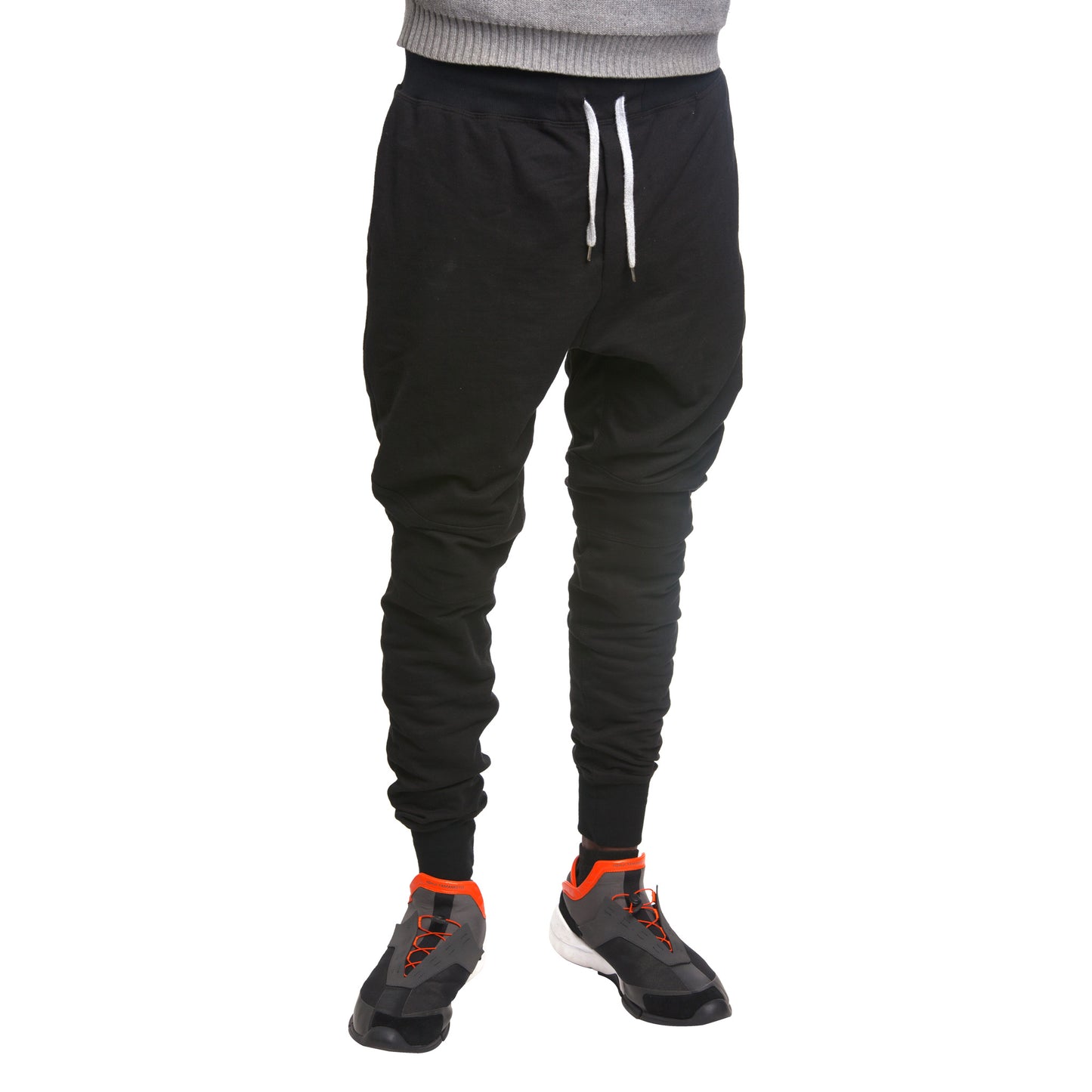 Cut and Sew Joggers - Black