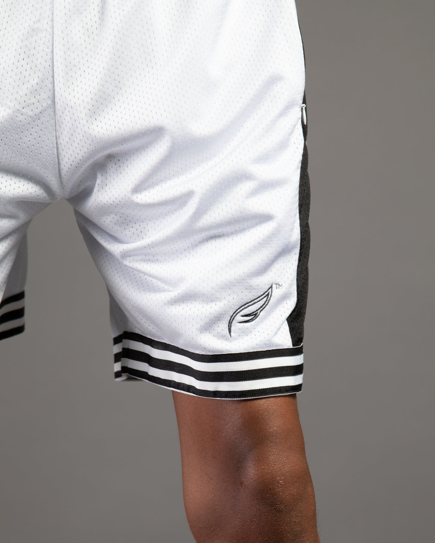 Cut and Sew - "All Day" Ball Shorts - White